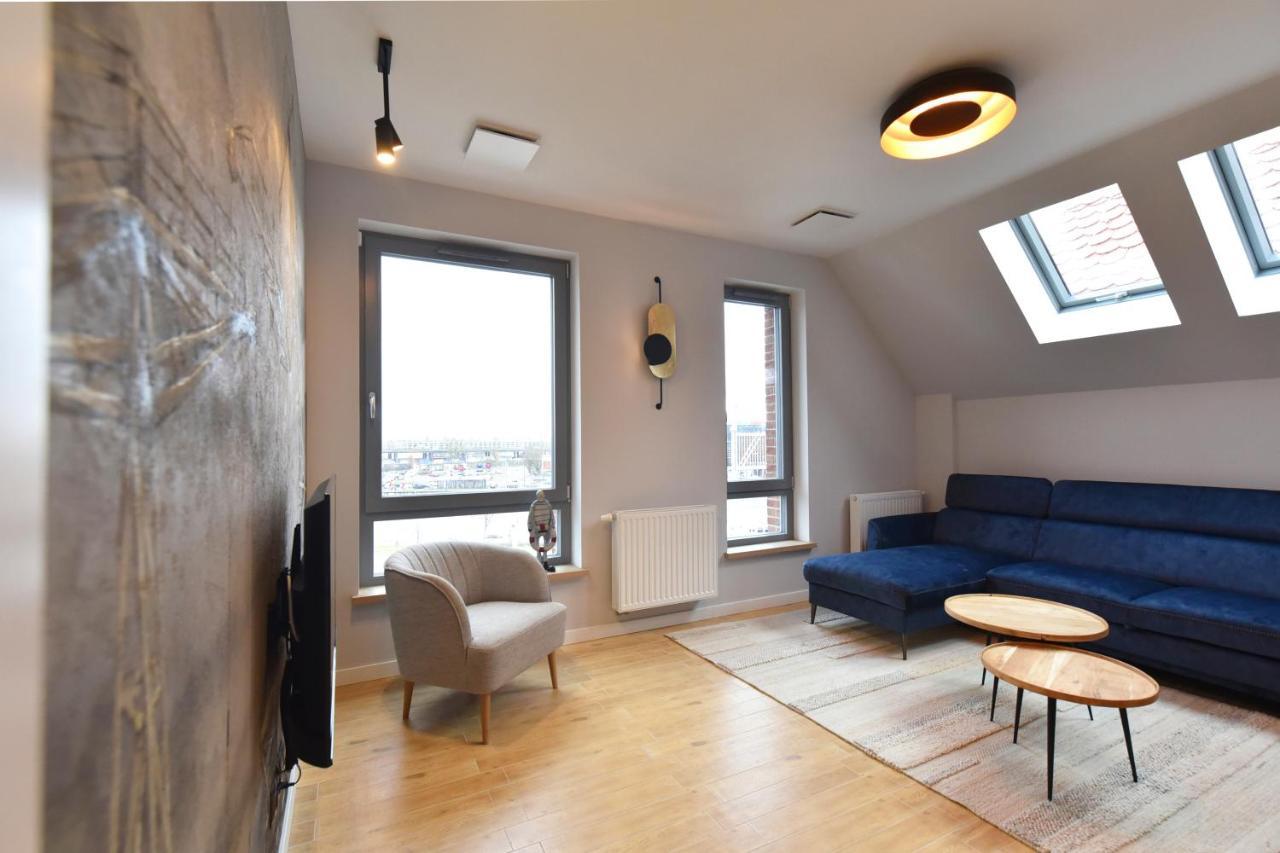River'S Touch Apartament Grand Z Widokiem Na Odre Szczecin Bagian luar foto