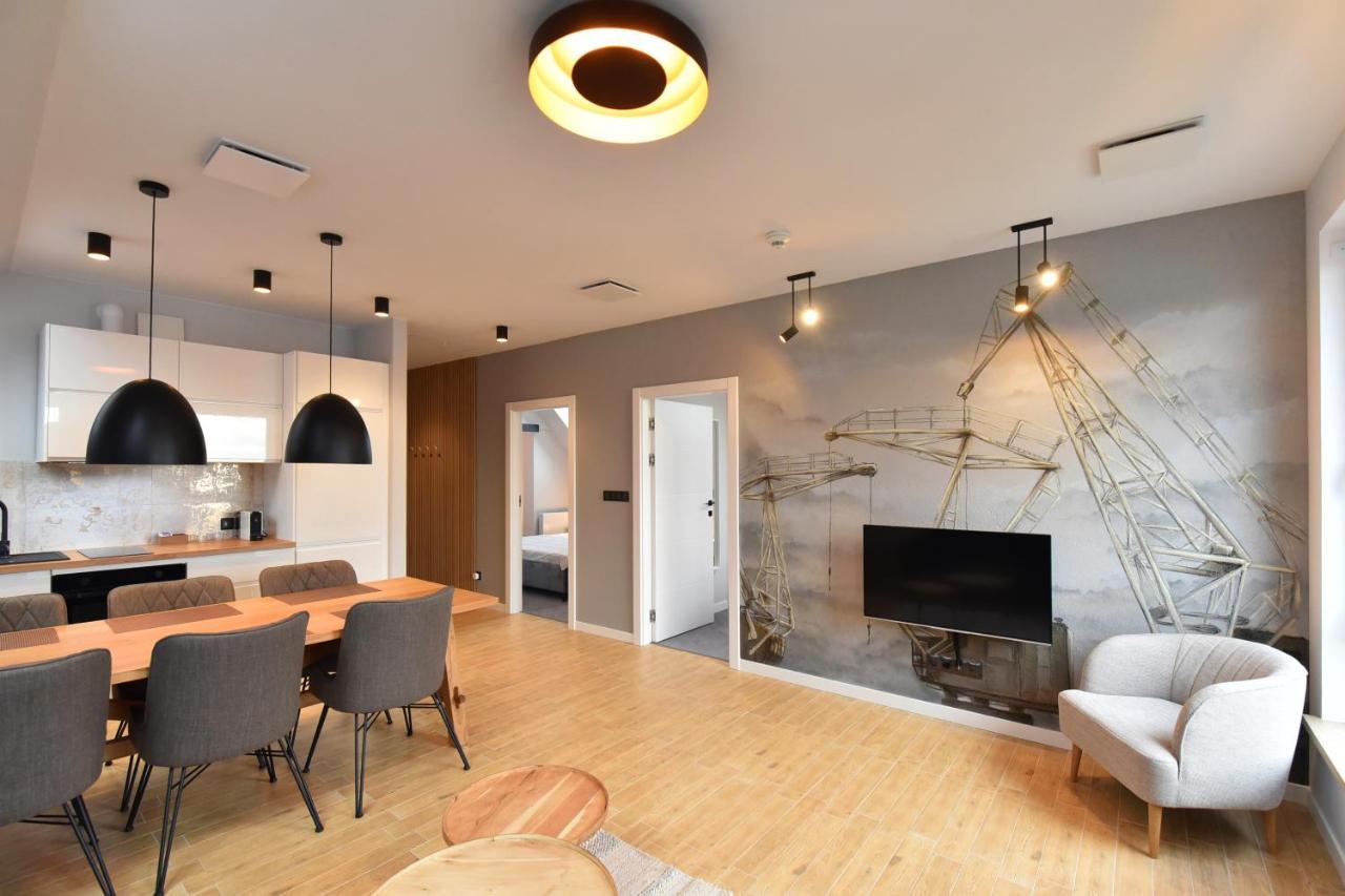River'S Touch Apartament Grand Z Widokiem Na Odre Szczecin Bagian luar foto